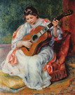 Ренуар Пьер Огюст: Женщина, играющая на гитаре