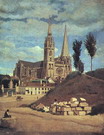 Коро (Corot) Жан Батист Камиль : Собор в Шартре