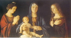 Беллини (Bellini) Джованни, также Джамбеллино : Мадонна с Младенцем и Св.Екатериной и Св.Магдалиной