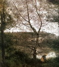 Коро (Corot) Жан Батист Камиль : Пейзаж близ Виль д'Абре