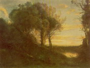 Коро (Corot) Жан Батист Камиль : Вечер