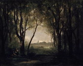 Коро (Corot) Жан Батист Камиль : Пейзаж с озером
