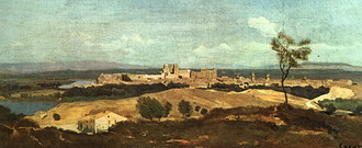 Коро (Corot) Жан Батист Камиль : Авиньон с запада