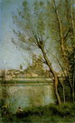 Коро (Corot) Жан Батист Камиль : Собор в Манте