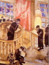 Шагал (Chagall) Марк Захарович: Синагога