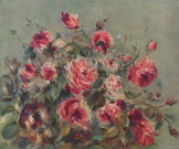 Ренуар Пьер Огюст: Натюрморт. Розы из Варжимона