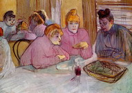 Тулуз-Лотрек (De Toulouse-Lautrec) Анри Мари Раймо: Женщины в борделе