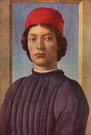 Боттичелли (Botticelli) Сандро (наст. Алессандро Ф: Портрет молодого человека в красной шапке