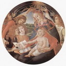 Боттичелли (Botticelli) Сандро (наст. Алессандро Ф: Мадонна (Магнификат) с Марией младенцем Христом и пятью ангелами