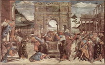 Боттичелли (Botticelli) Сандро (наст. Алессандро Ф: Фрески Сикстинсккой капеллы. Наказание левитов