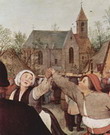 Брейгель (Breughel, Brueghel или Bruegel) Питер, С: Крестьянский танец. Фрагмент 4