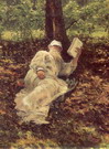 Репин Илья Ефимович: Л.Н.Толстой на отдыхе в лесу