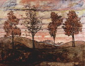 Шилле (Schielle) Эгон : Четыре дерева