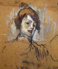 Тулуз-Лотрек (De Toulouse-Lautrec) Анри Мари Раймо: Портрет неизвестной