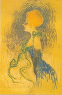 Тулуз-Лотрек (De Toulouse-Lautrec) Анри Мари Раймо: Молодая женщина в перчатках