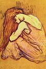 Тулуз-Лотрек (De Toulouse-Lautrec) Анри Мари Раймо: Женщина, расчесывающая волосы