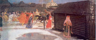 Рябушкин Андрей Петрович: Свадебный поезд в Москве. 17 век