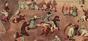 Брейгель (Breughel, Brueghel или Bruegel) Питер, С: Детские забавы. Фрагмент