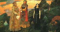 Васнецов Виктор Михайлович : Три царевны подземного царства