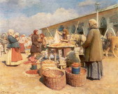 Горохов Иван Лаврентьевич : Яблочный базар в Можайске