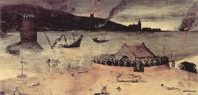Брейгель (Breughel, Brueghel или Bruegel) Питер, С: Триумф смерти. Фрагмент 1