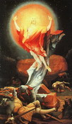 Грюневальд Матис: Воскресший Христос. Изензеймский алтарь