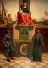Джорджоне (Giorgione) (наст. имя и фам. Джорджо Ба: Мадонна на троне и святые