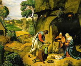Джорджоне (Giorgione) (наст. имя и фам. Джорджо Ба: Поклонение пастухов