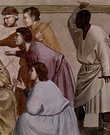 Джотто ди Бондоне (Giotto di Bondone) : Бичевание Христа. Фрагмент