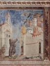 Джотто ди Бондоне (Giotto di Bondone) : Жизнь Св. Франциска Ассизского Фрагмент. Изгнание бесов из Ареццо