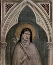 Джотто ди Бондоне (Giotto di Bondone) : Жизнь Св.Франциска Ассизского. Фрагмент. Св.Клара
