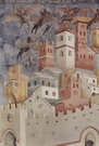 Джотто ди Бондоне (Giotto di Bondone) : Изгнание бесов из Ареццо. Фрагмент
