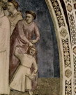 Джотто ди Бондоне (Giotto di Bondone) : Обручение Св. Франциска с бедностью. Фрагмент