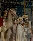 Джотто ди Бондоне (Giotto di Bondone) : Поклонение волхвов. Фрагмент