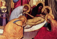 Джотто ди Бондоне (Giotto di Bondone) : Пьета. Фрагмент