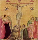 Джотто ди Бондоне (Giotto di Bondone) : Распятие с Марией и Иоанном