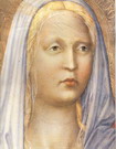 Мазаччо (Masaccio) (наст. имя Томмазо ди Джованни ди Симоне Кассаи, Tomasso di Giovanni di Simone Cassai): Мадонна с Младенцем Св.Анной и ангелами. Фрагмент