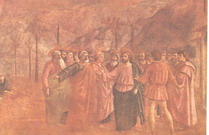 Мазаччо (Masaccio) (наст. имя Томмазо ди Джованни ди Симоне Кассаи, Tomasso di Giovanni di Simone Cassai): Чудо со статиром. Фрагмент 1