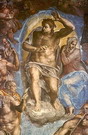 Микеланджело Буонарроти (Michelangelo Buonarroti) : Христос-судия и Богоматерь. Страшный суд. Фраска алтарной стены Сикстинской капеллы