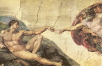 Микеланджело Буонарроти (Michelangelo Buonarroti) : Сотворение Адама 2