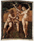 Рафаэль (наст. имя Рафаэлло Санти) (Raffaello Sant: Адам и Ева