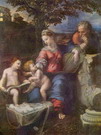 Рафаэль (наст. имя Рафаэлло Санти) (Raffaello Sant: Св. семейство под дубом с Иоанном Крестителем