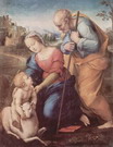 Рафаэль (наст. имя Рафаэлло Санти) (Raffaello Sant: Святое семейство с агнцем