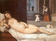 Тициан (Тициано Вечеллио) (Tiziano Vecellio): Венера Урбинская 3