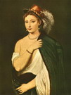 Тициан (Тициано Вечеллио) (Tiziano Vecellio): Портрет молодой женщины